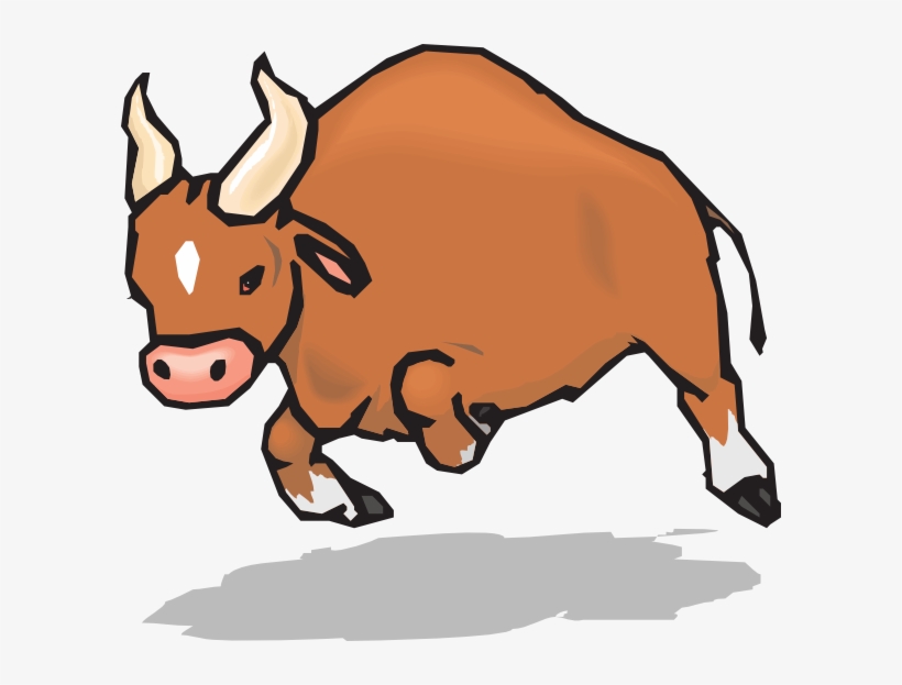 Charging Bull Svg Clip Arts 600 X 543 Px, transparent png download