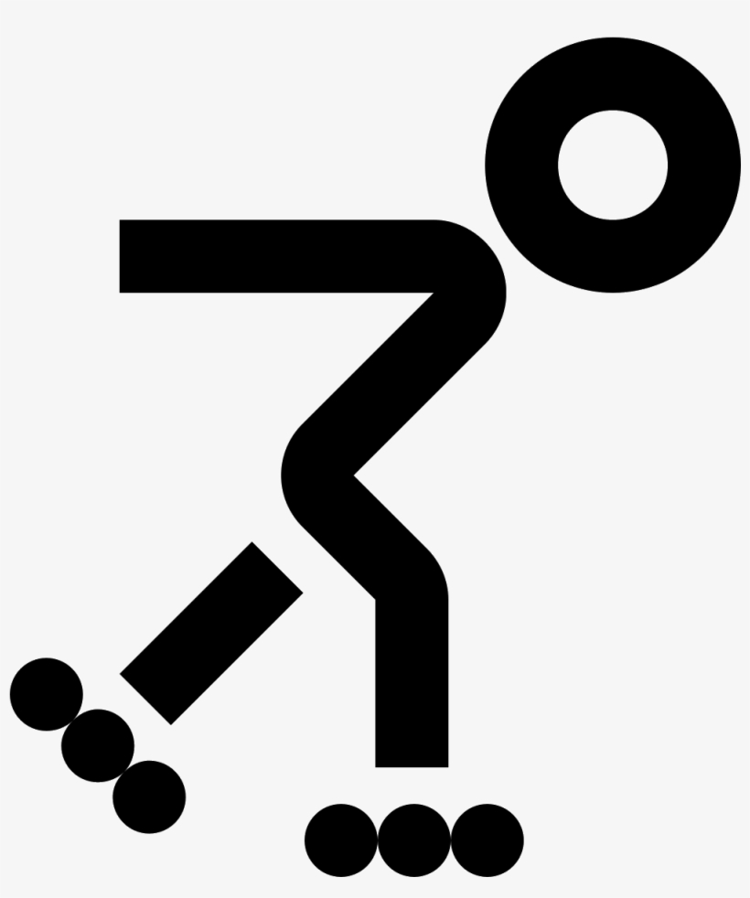 This Is An Image Of A Two-dimensional Human Figure - Ikonka Jazda Na Rolkach, transparent png download
