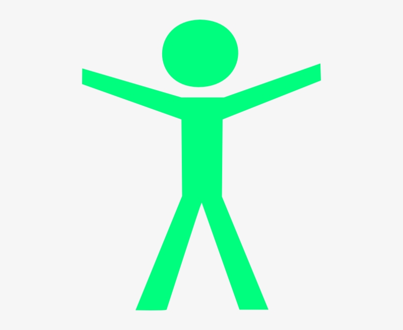 How To Set Use Human Figure Hands Open Green Clipart, transparent png download
