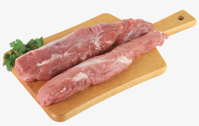 Board With Meat And Parsley Png Clipart - Свиная Вырезка, transparent png download