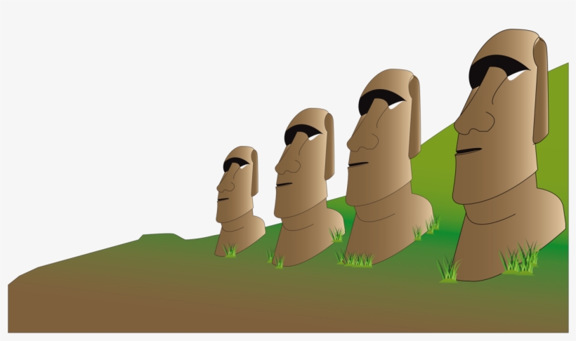 Easter Island, Moai, Stone, Figure, Human, Monolithic - Easter Island Statues Clipart, transparent png download