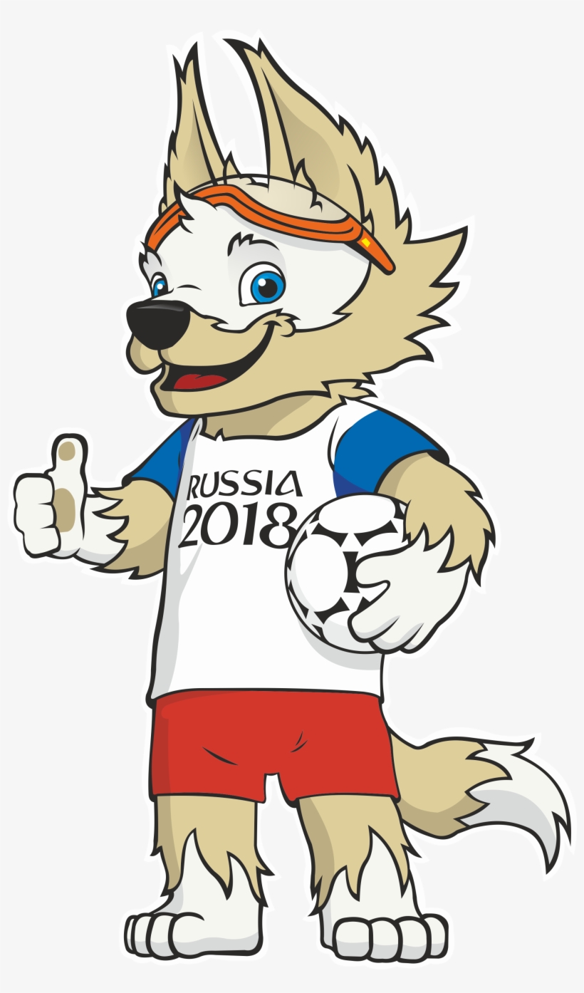 2018 Fifa World Cup Logo & Mascot Zabivaka Logo [fifa - World Cup Mascot 2018, transparent png download