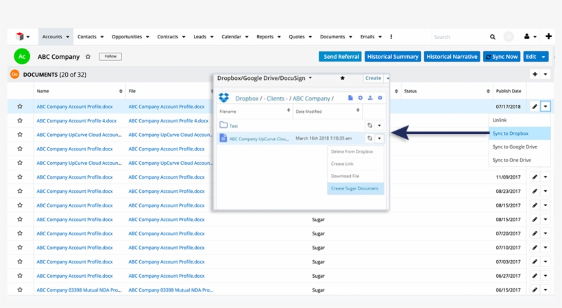 Use A One-click Button In Sugar To Create A Document, transparent png download