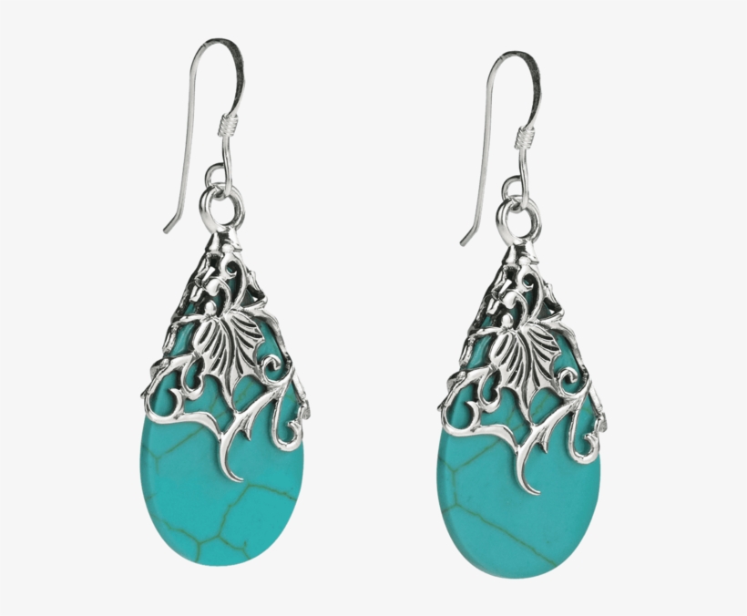 Floral Vine Ornate Teardrop Natural Shell, transparent png download