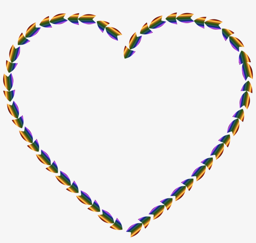 This Free Icons Png Design Of Colorful Direction Heart, transparent png download
