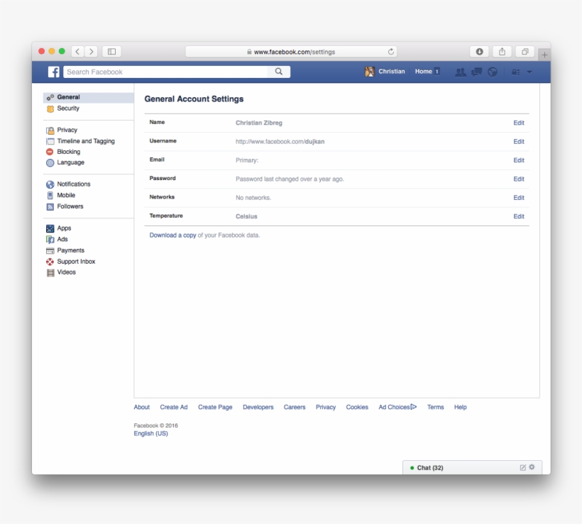 Download A Copy Of Your Facebook Data, transparent png download