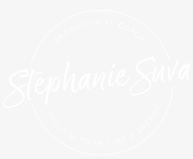 Stephanie Suva Productivity Coach Organizer Logo Round, transparent png download
