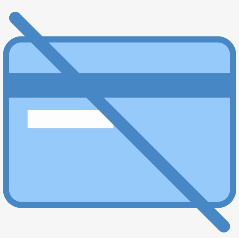 The No Credit Card Icon Is An Icon Of, transparent png download