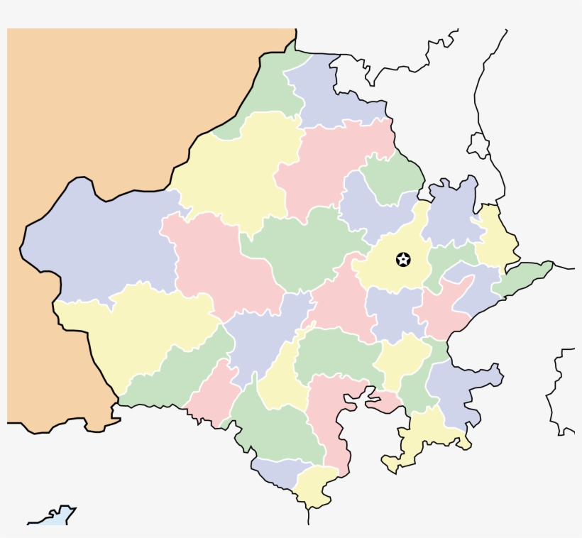 Rajasthan Locator Map, transparent png download
