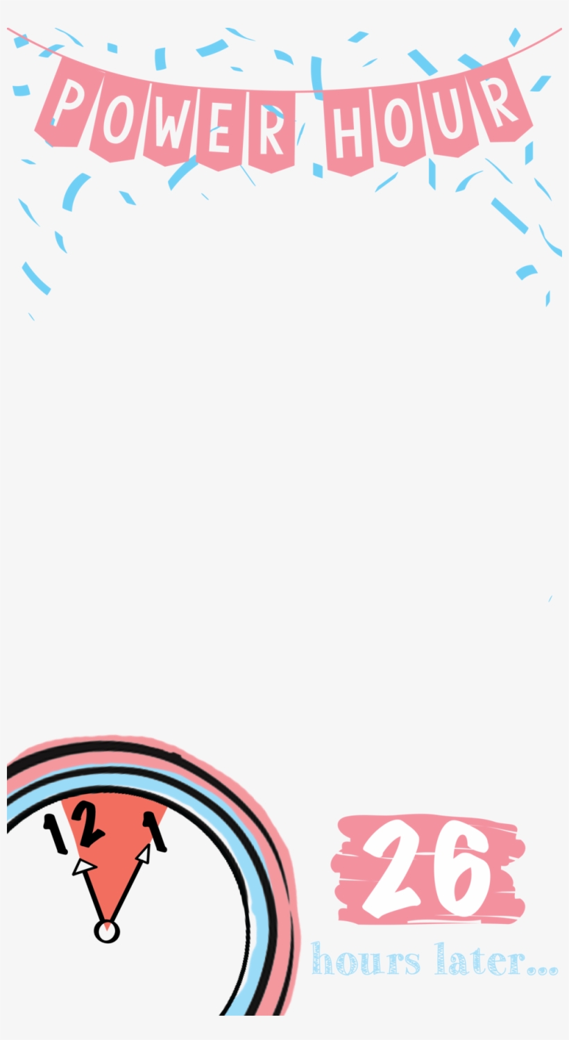 Power Hour Geofilter-01, transparent png download