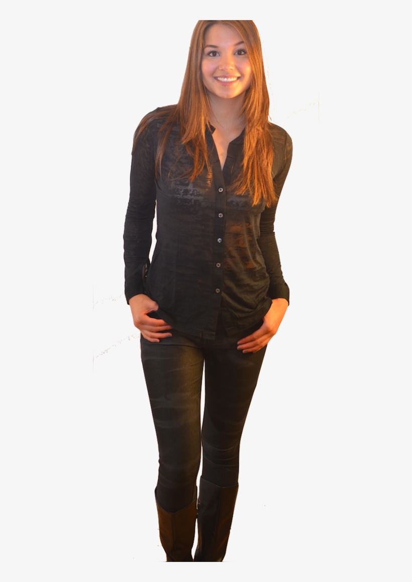 K750 Mid Rise Stretch Skinny In Black/grey, transparent png download