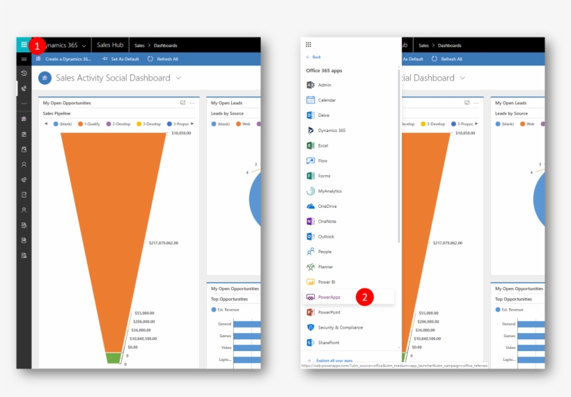 In Powerapps Click Apps , Click The () Menu In The, transparent png download