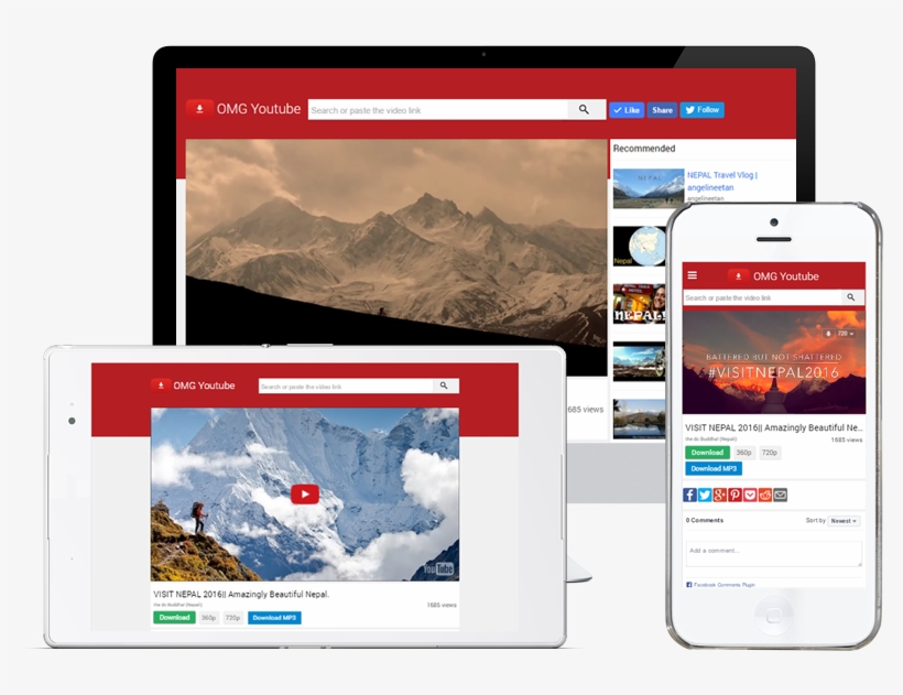 Watch And Download Youtube Videos Easily, transparent png download