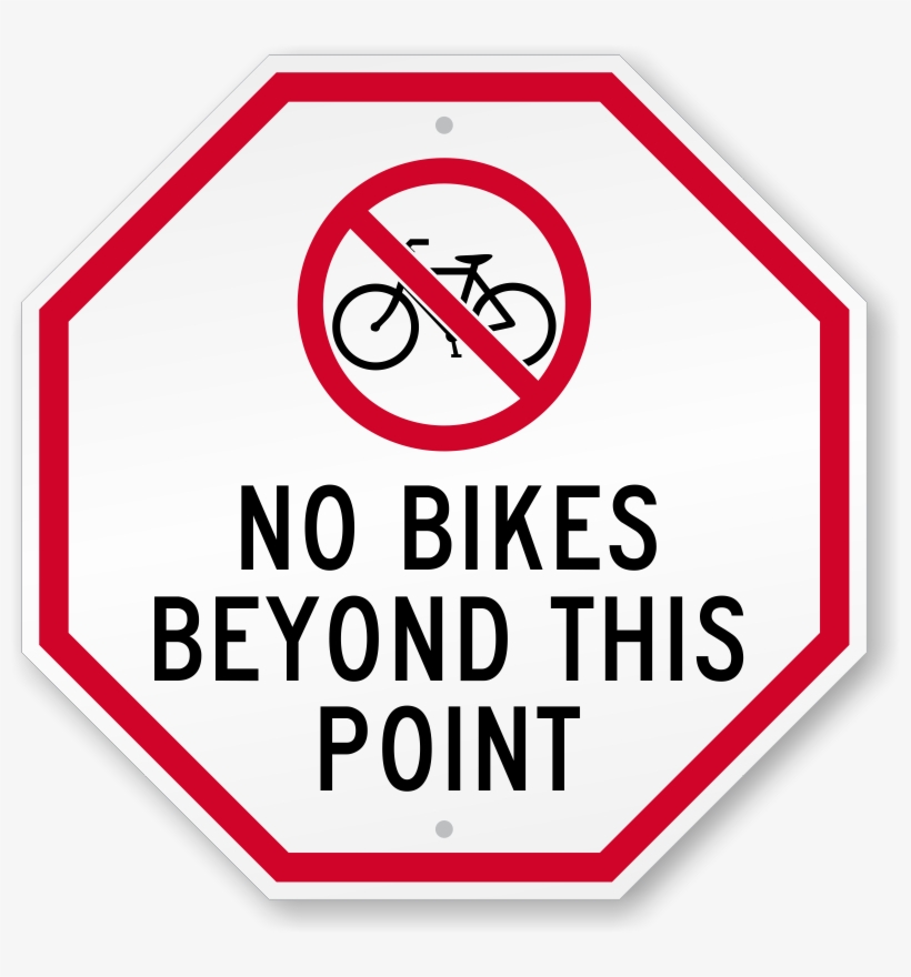 No Bicycles Allowed Road, transparent png download