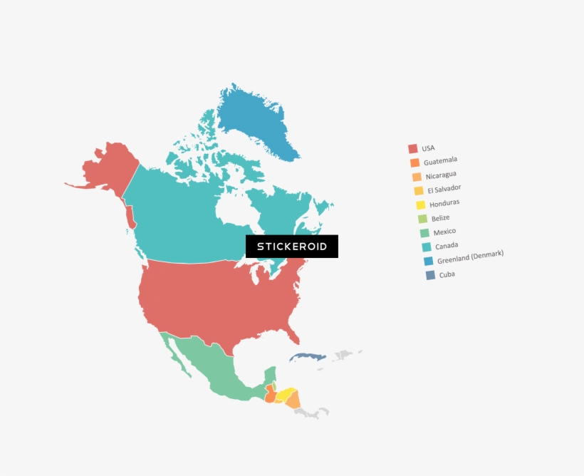 North America Map, transparent png download