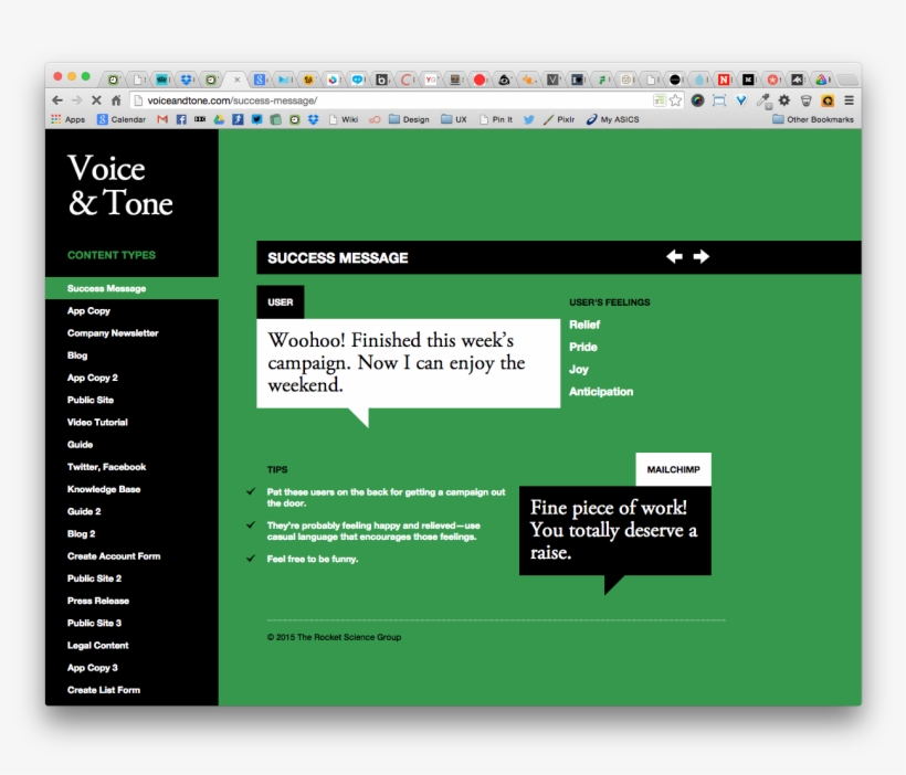 Mailchimp Voice And Tone Website, transparent png download