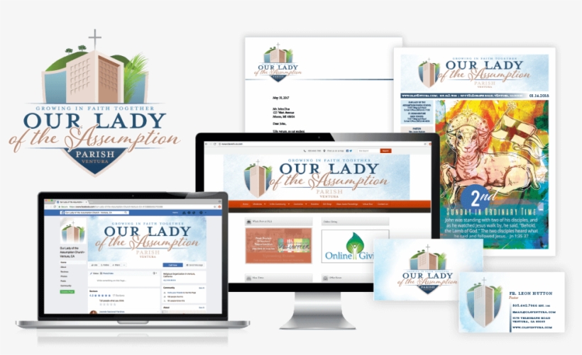 Our Lady Of The Assumption Parish Branding, transparent png download