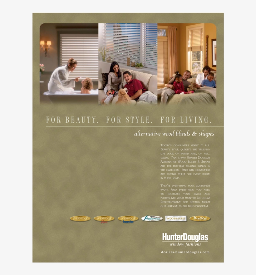 As Agency Of Record For Hunter Douglas' Alternative, transparent png download