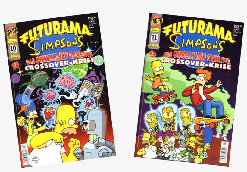 Futurama Simpsons Crossover German Logo, transparent png download