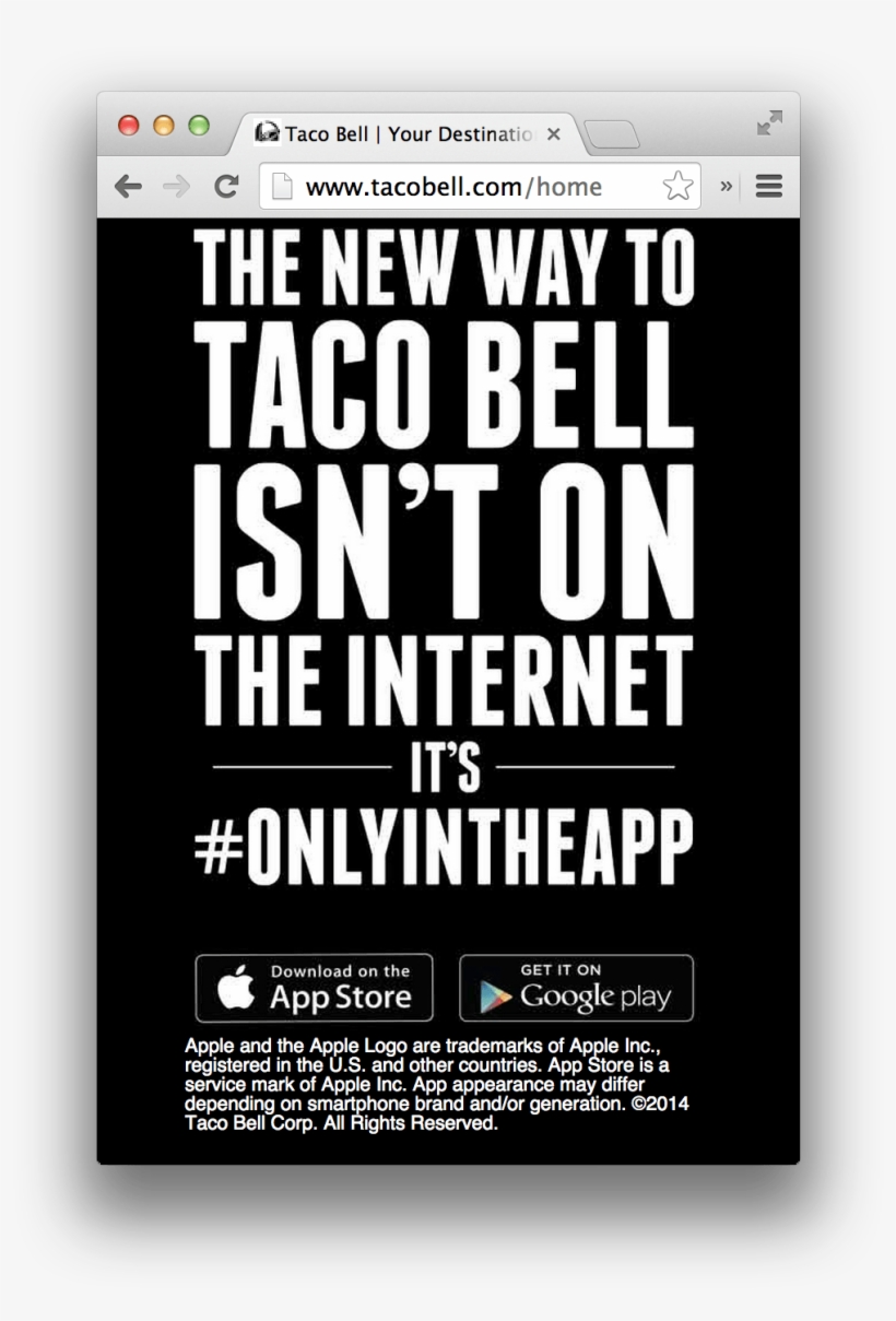 Taco Bell Poster App Png Taco Bell Poster App, transparent png download