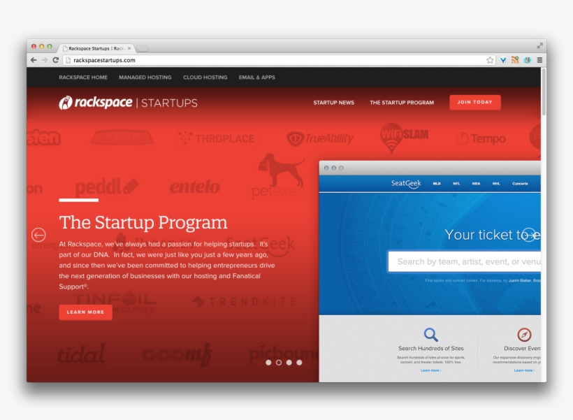 Rackspace Startups Website, transparent png download