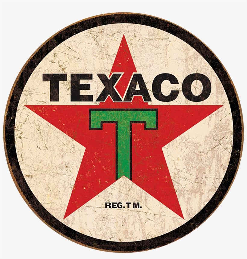Vintage Texaco Gasoline Sign, transparent png download