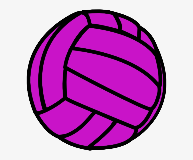 Purple Volleyball Clip Art, transparent png download