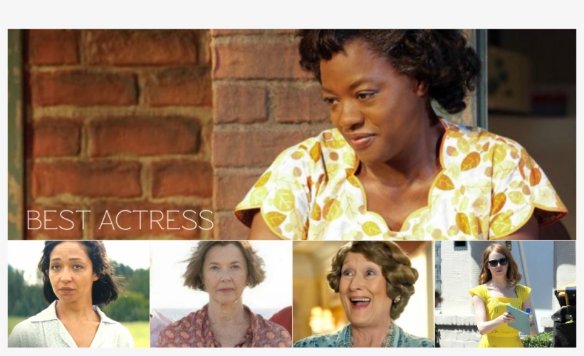 2017 Oscar Predictions Best Actress July Viola Davis - Oscar 2017 Best Actress, transparent png download