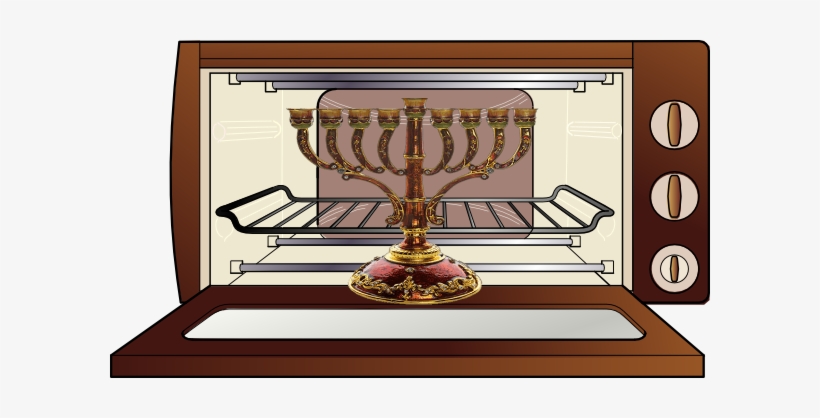 Cleaning Your Chanukah Menorah - Oven Clipart Png, transparent png download