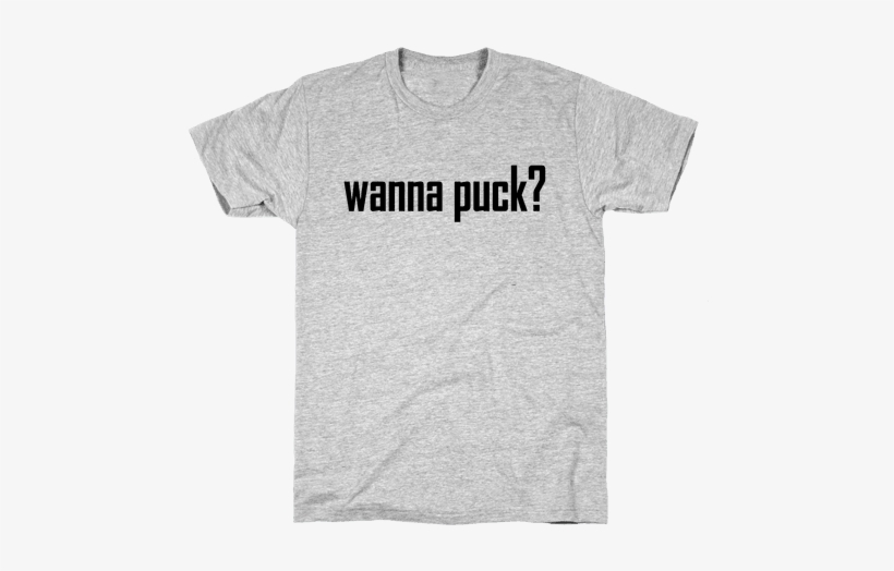 Wanna Puck Hockey Love Mens T-shirt - Chemistry Pun Shirts, transparent png download