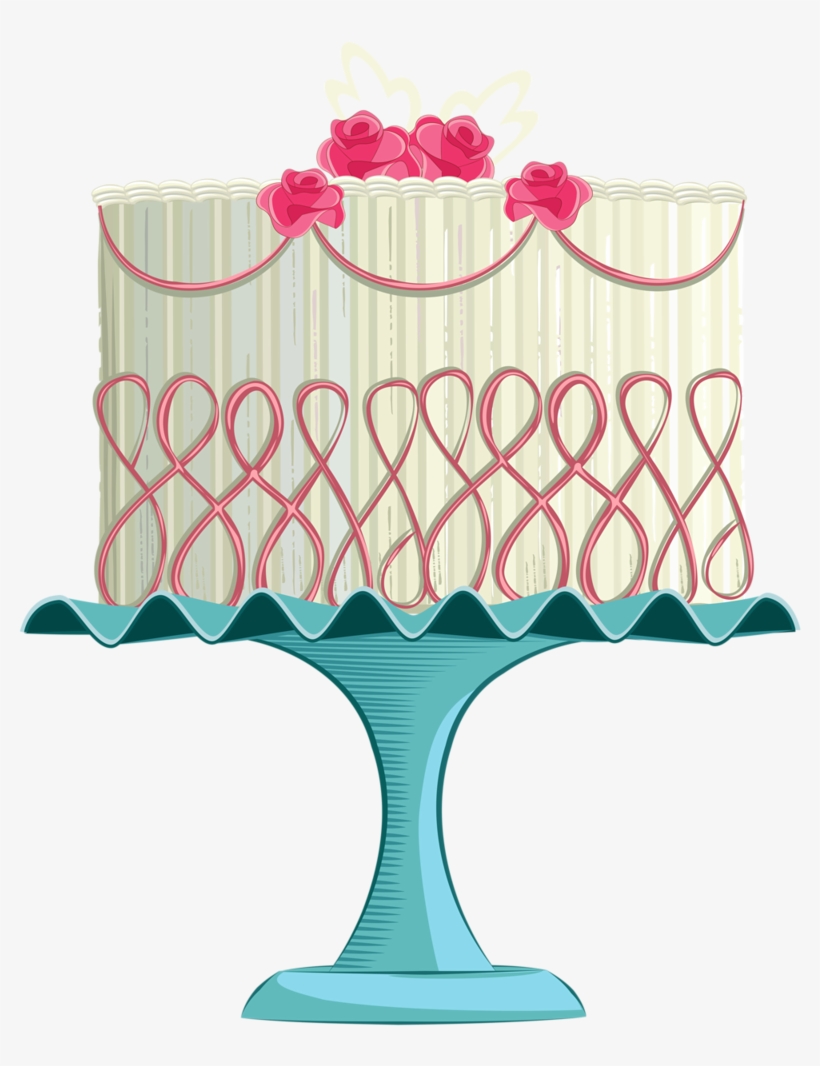 Cupcake & Bolos E Etc Cake Background, Cake Clipart, - Drawn Cake, transparent png download