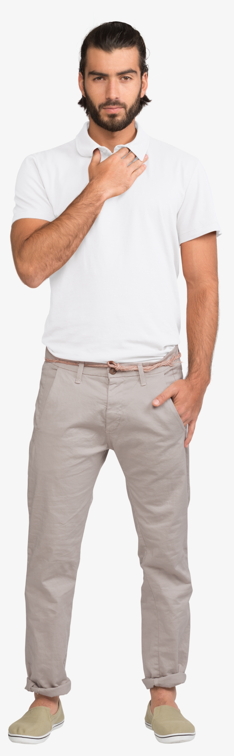Image - Man With White Polo, transparent png download
