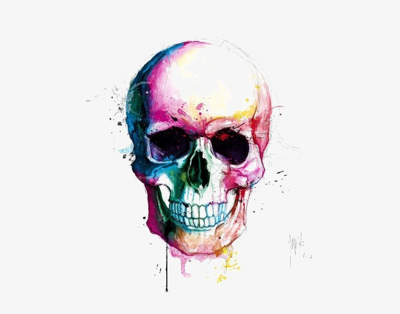 Creative Skull Png Transparent Image - Art Skull, transparent png download