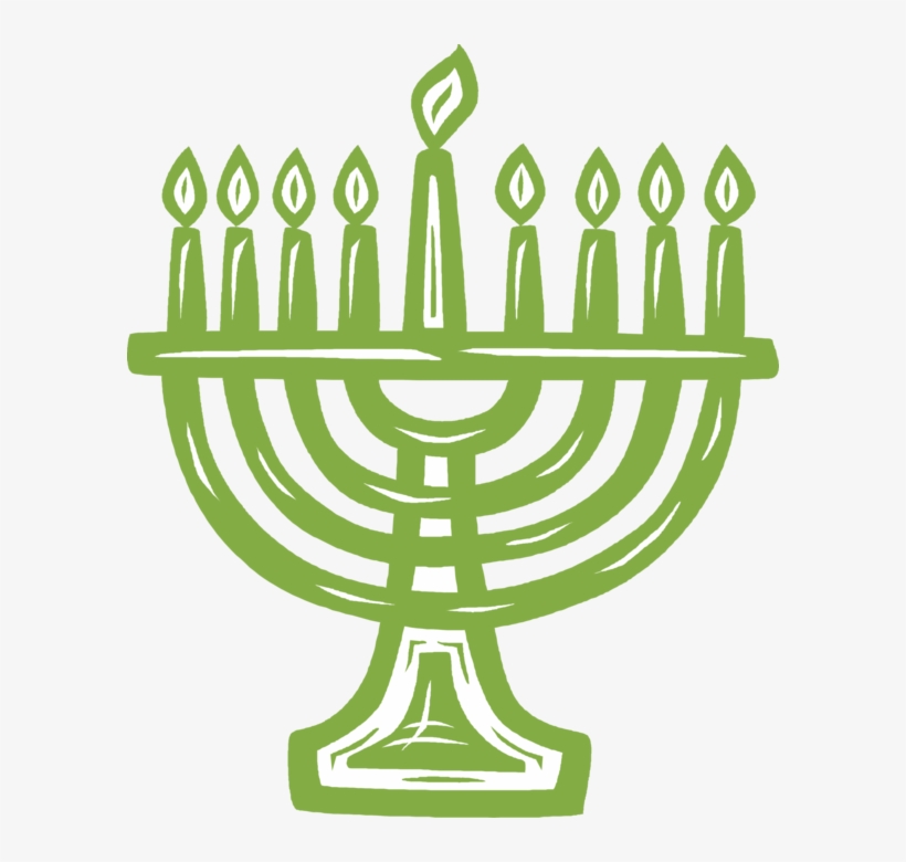 Jewish Menorah Candles Image Illustration Of Chanukah - Hanukkah, transparent png download