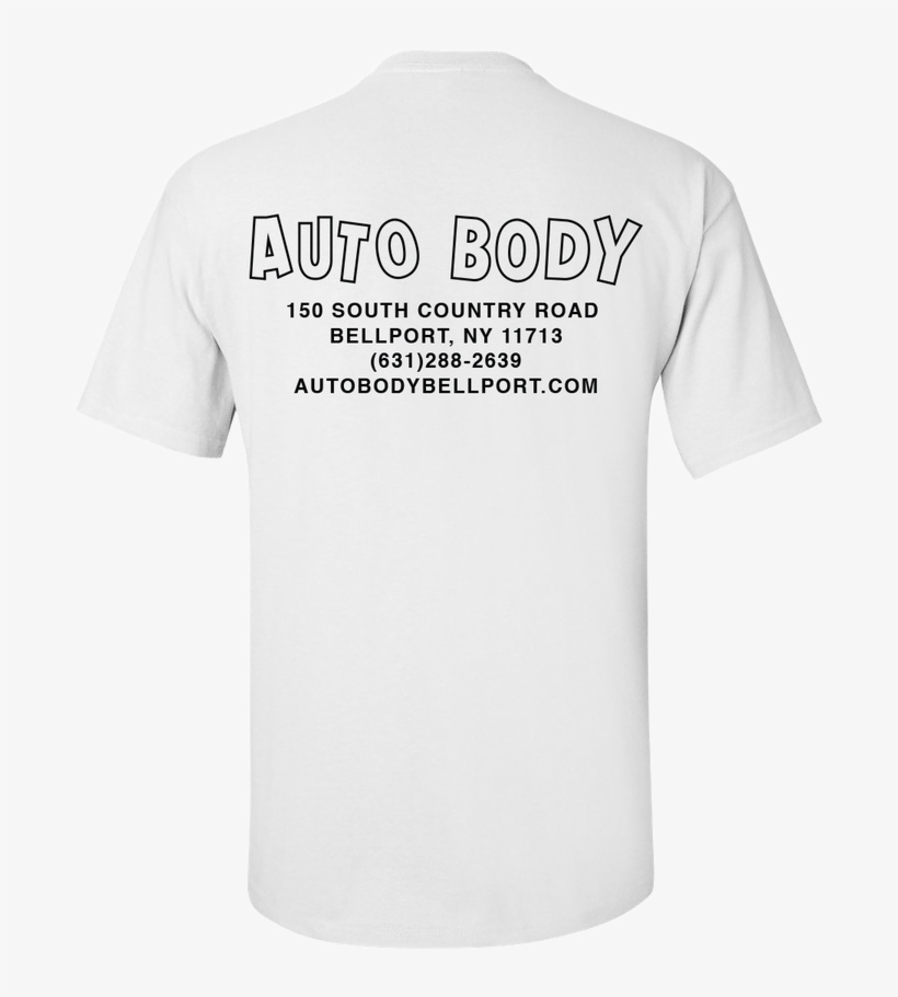 825 White T Shirt Back, transparent png download