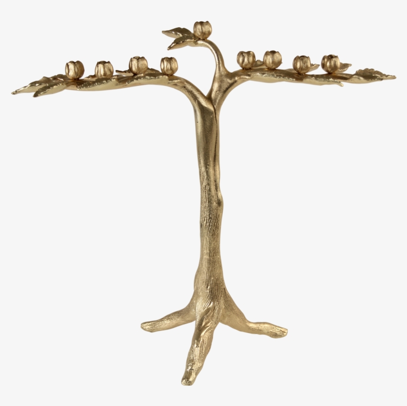 Golden Branch Menorah - Quest Collection Gold Branch Menorah, transparent png download