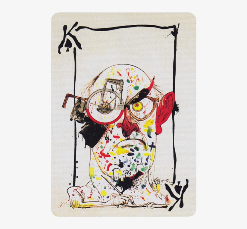 Playing Cards Flying Dog 4 - Ralph Steadman Self Portrait, transparent png download