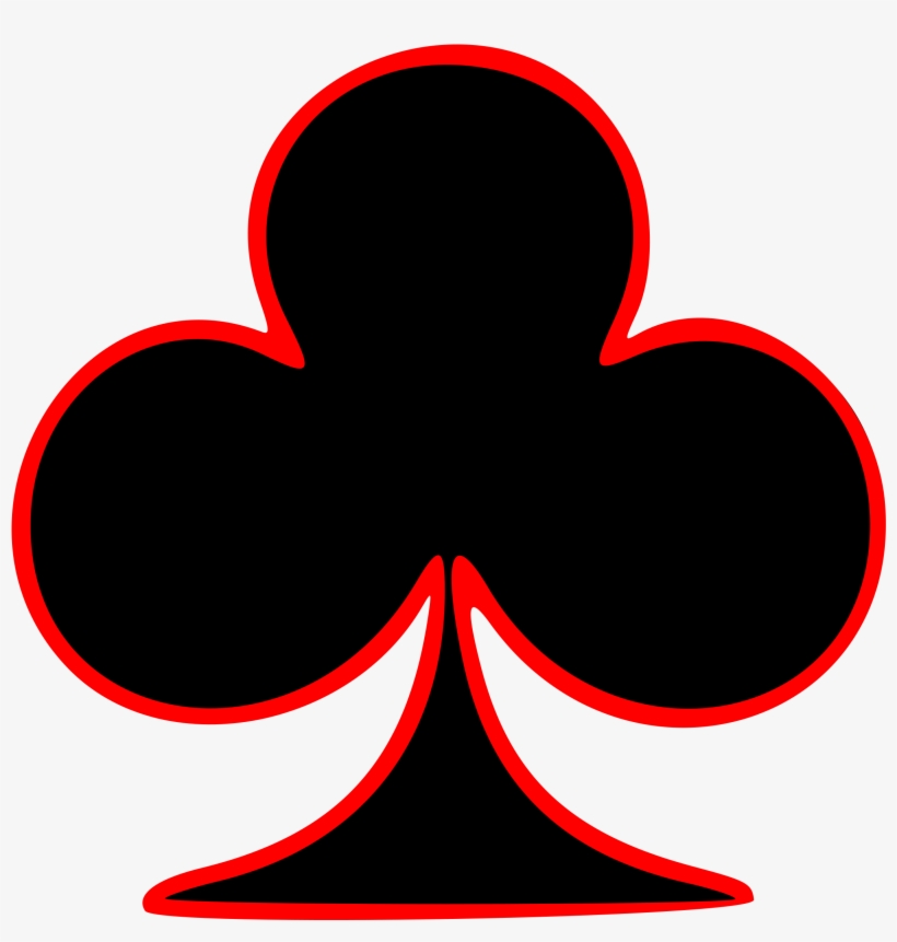 This Free Icons Png Design Of Outlined Club Playing, transparent png download