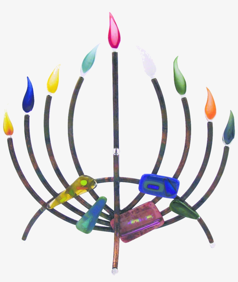 Menorah-1 - Clip Art, transparent png download