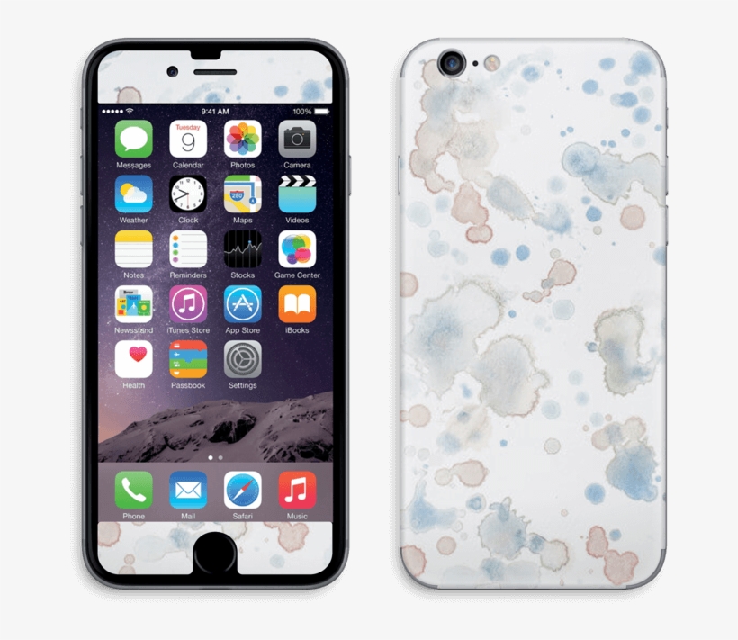 Lovely Watercolor Splash Skin For Your Laptop - Body Glove Ghost Case For Iphone 6/6s - Clear, transparent png download