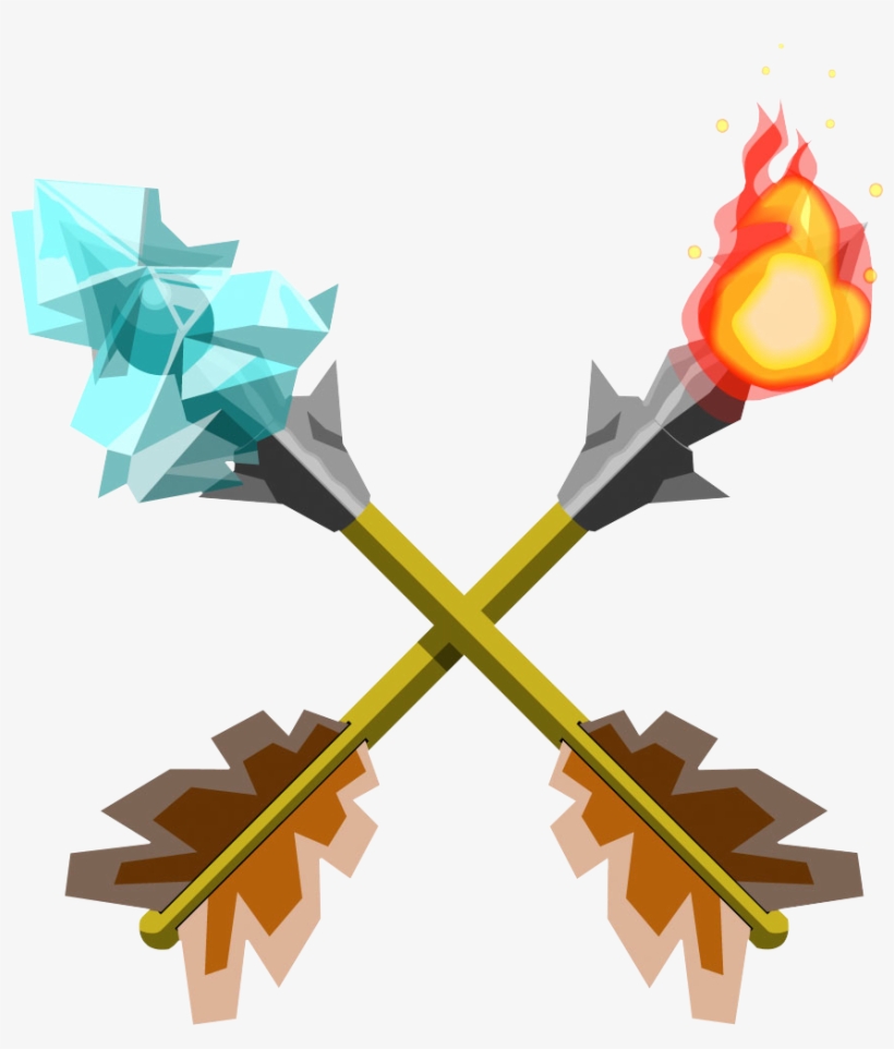 Fire & Ice Arrows - Fire Arrows, transparent png download