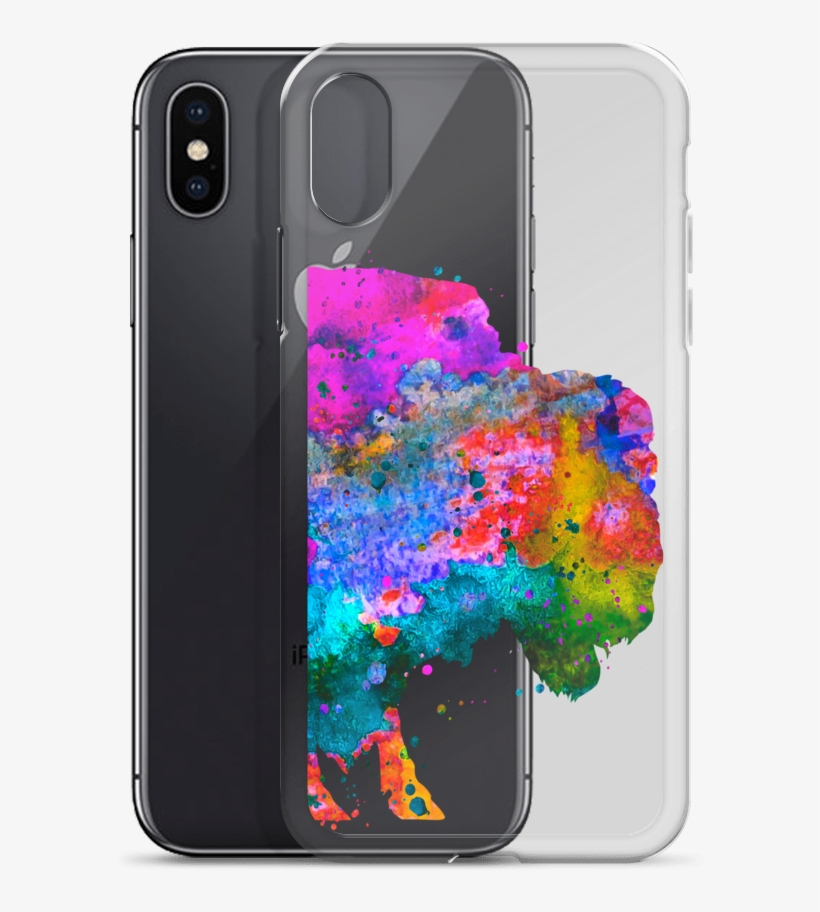 Watercolor Buffalo Clear Iphone Case - Iphone, transparent png download
