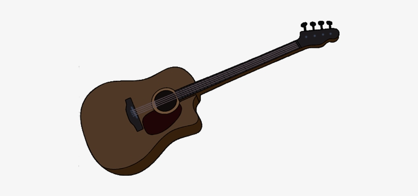 Marceline's Brown Acoustic Bass Guitar - Bass Guitar, transparent png download