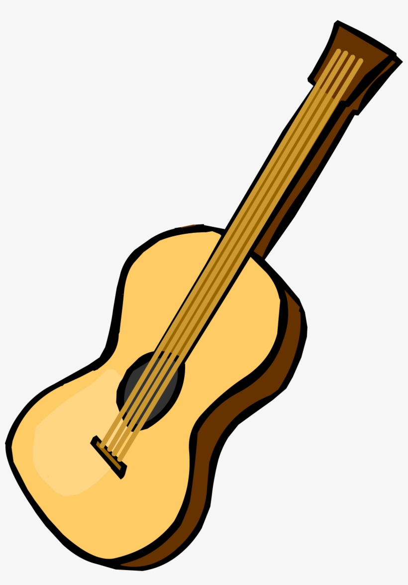 Acousticguitar - Club Penguin Acoustic Guitar, transparent png download