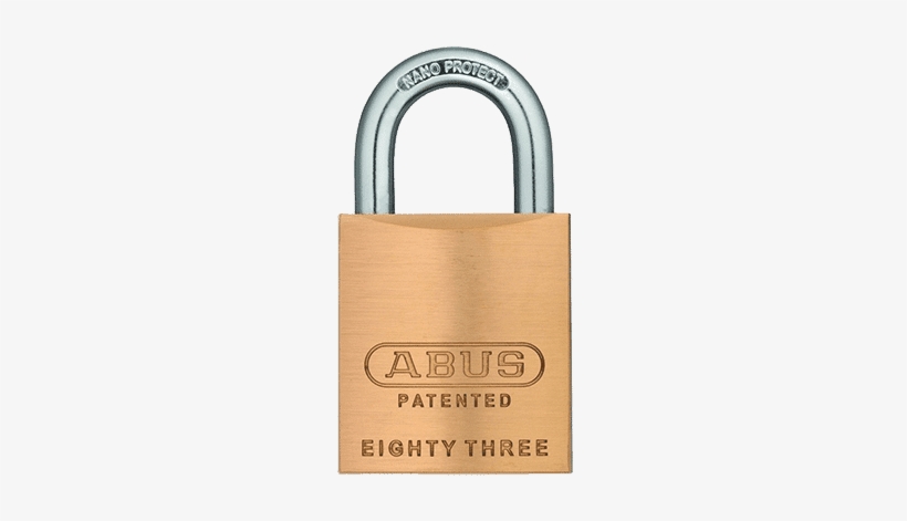 Abus 83/45 Series Brass Padlocks - Keyed, transparent png download