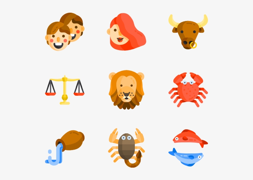 Zodiac Signs - Zodiac Signs Icons Png, transparent png download