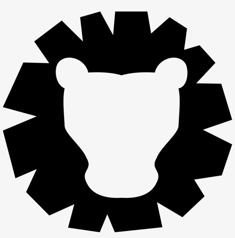 Leo Head Front Symbol Of Zodiac Sign Vector - Engrenagem Vector Png, transparent png download