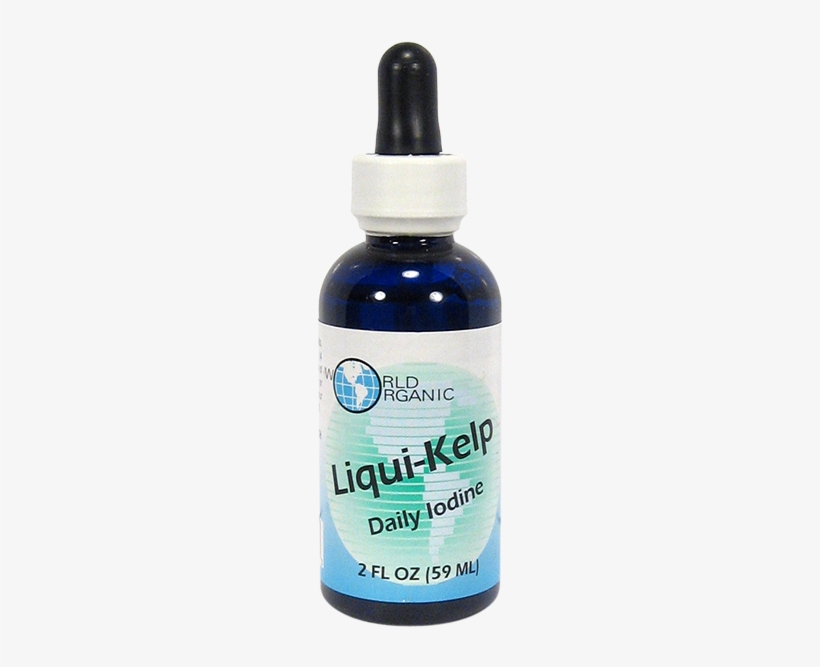 World Organic Liqui Kelp Daily Iodine Bottle 2 Oz - World Organic Liqui-kelp - 2 Fl Oz, transparent png download