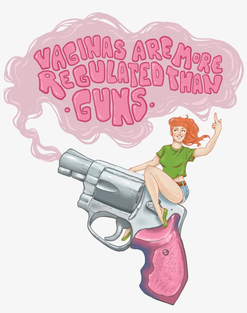 Riding Gun Bubble Sm - My Uterus Is More Regulated Than Guns, transparent png download