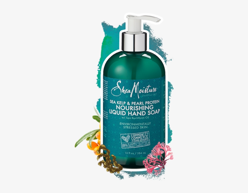 Back To Home - Sheamoisture Sea Kelp And Pearl Protein Sea Salt Texture, transparent png download